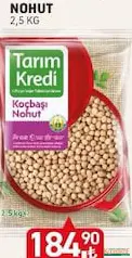 TARIM KREDİ NOHUT 2,5 KG fiyat ve kampanya bilgisi